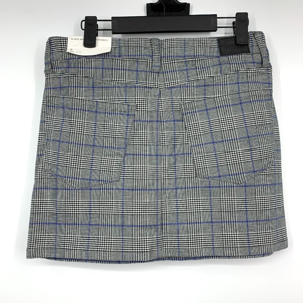 American Eagle Skirt Plaid Hi-Rise Mini Super Stretch NWT - Picture 5 of 8
